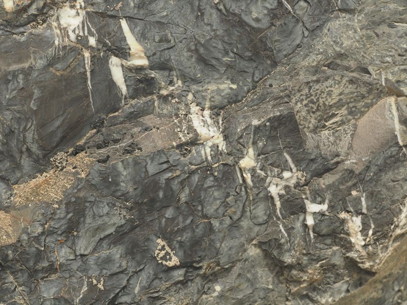 Fentes de tension recoupées par une faille normale (Auvare, 06)