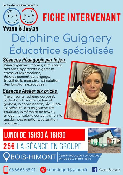 Delphine Guignery, éducatrice spécialisée