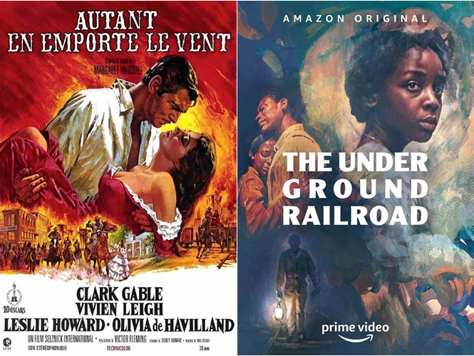 Autant en emporte le vent 6/10 vs The underground railroad 3/10
