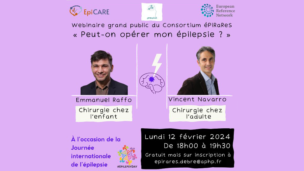 Webinaire grand public "Peut-on opérer mon épilepsie?"