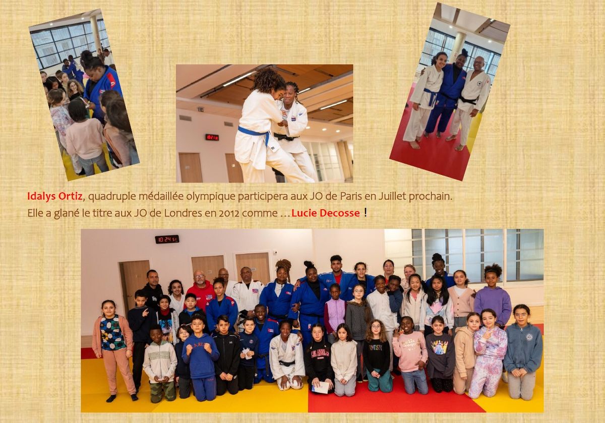 Un grand moment : la  visite de l'équipe nationale cubaine de judo