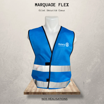 Marquage gilet secu coeur