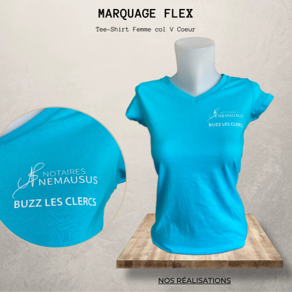 Tshirt femme col v clerc 1 