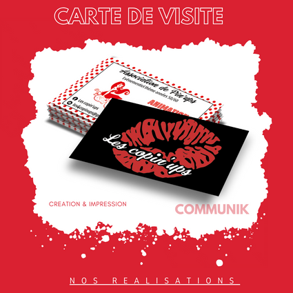 Carte visite copinup