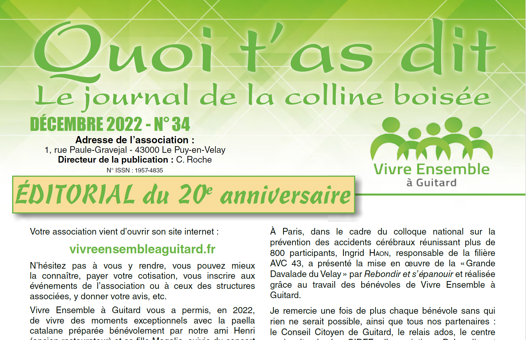 Numéro 34 - Décembre 2022