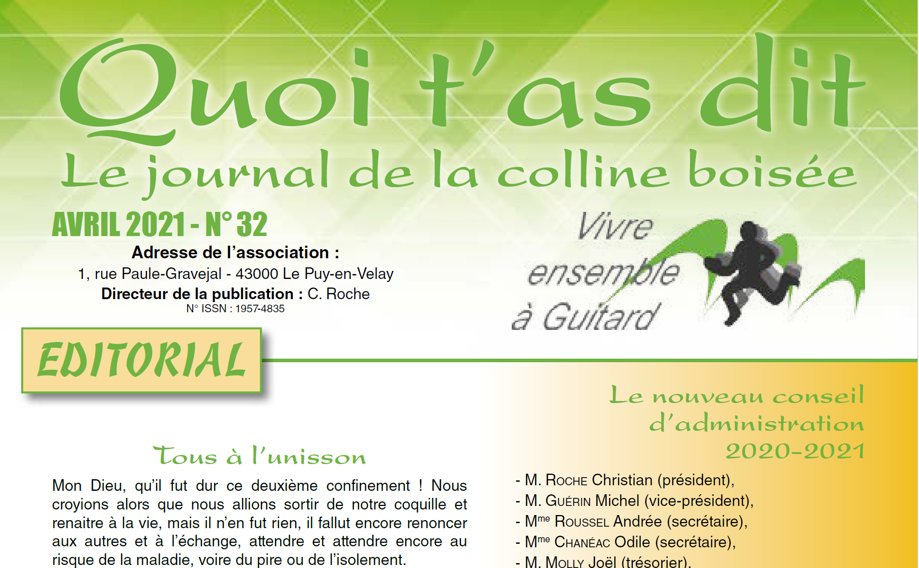 Numéro 32 - Avril 2021