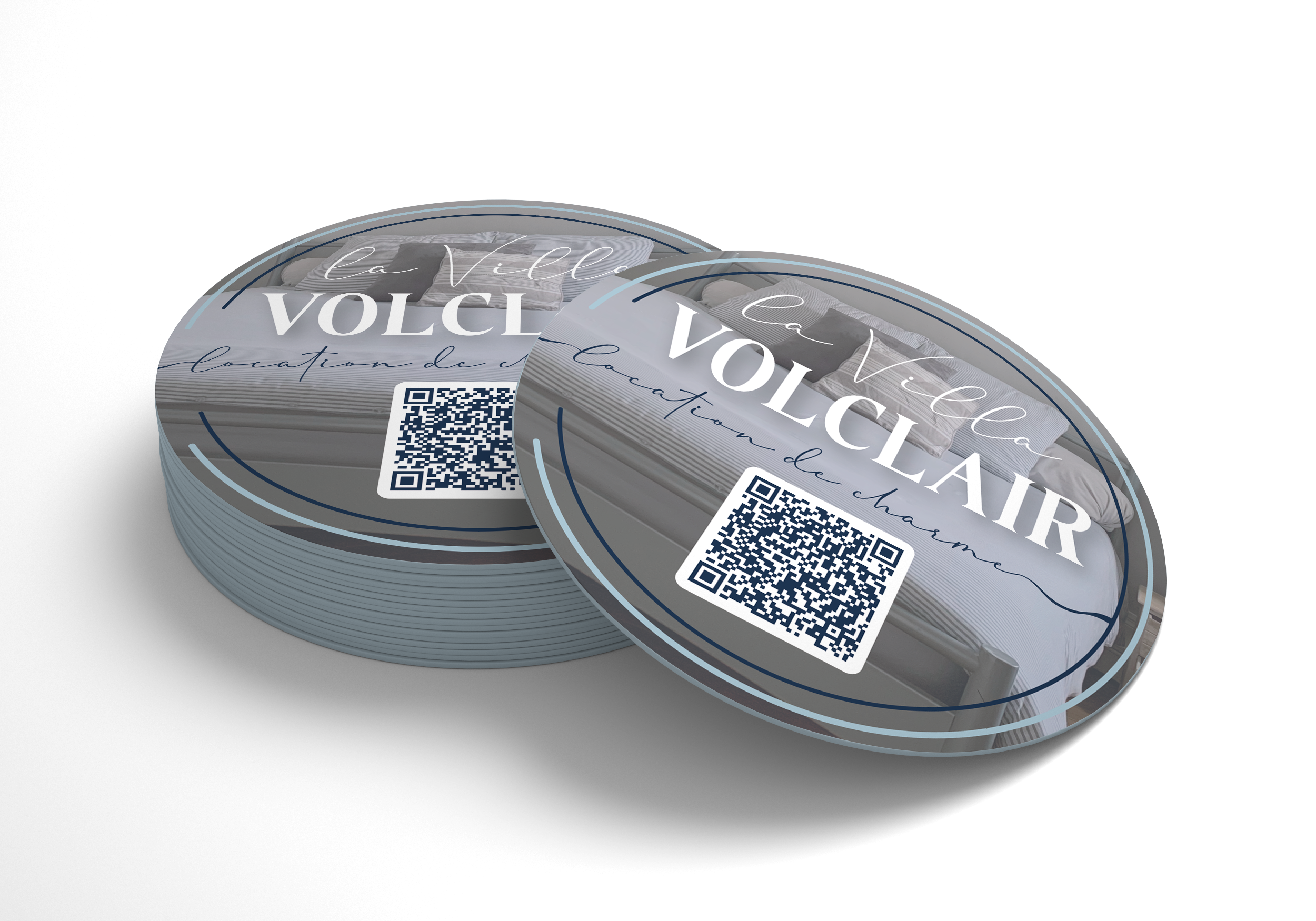 carte de visite .  la Villa Volclair