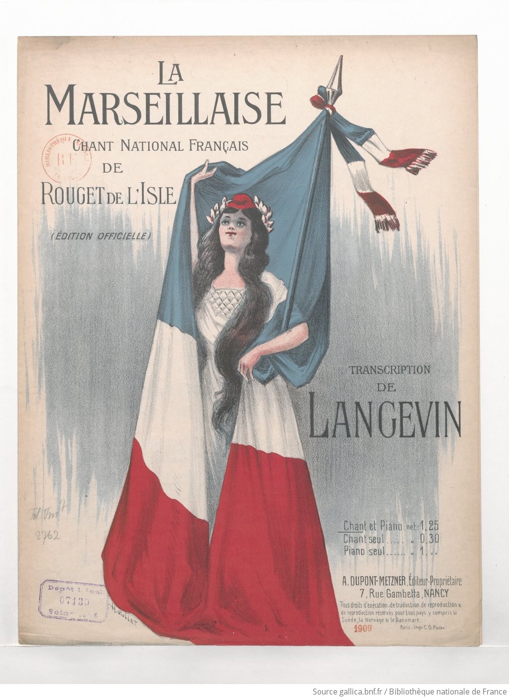 La Marseillaise chant national francais -Rouget de bpt6k1161752h