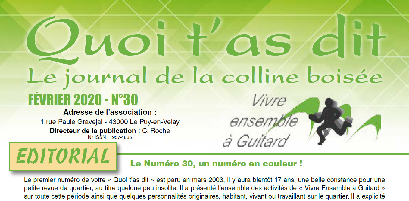 Numéro 30 - Février 2020