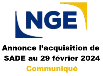 NGE : Croissance externe
