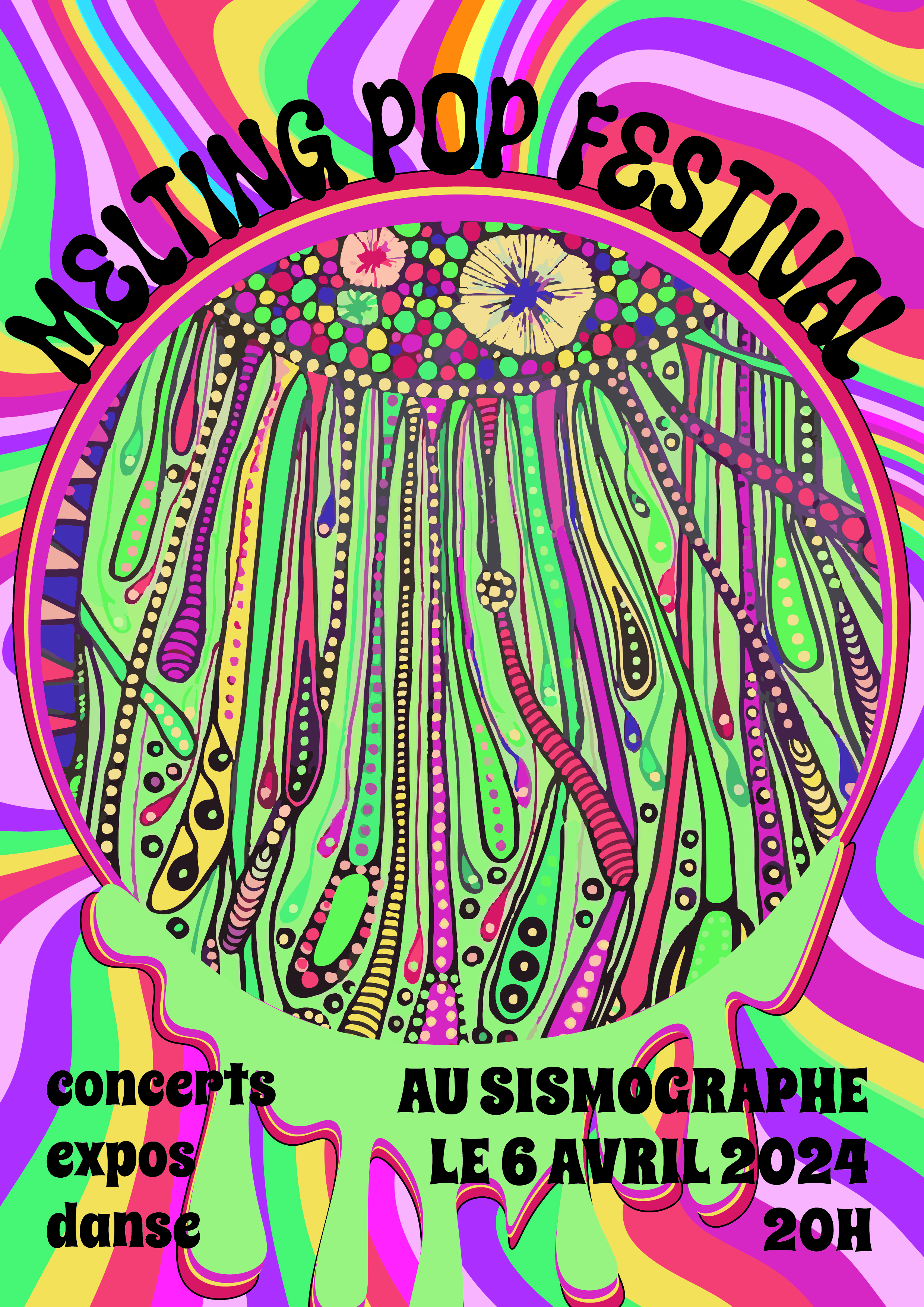 Poster melting pop festival 17 pe tant