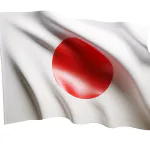 DALL-E-2024-03-07-14-02-43-Visualize-a-classic-Japanese-flag-not-just-the-emblem-but-shaped-as-a-flag-typically-is-waving-gently-in-the-air-The-flag-should-have-a-clear-red-c