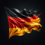 DALL-E-2024-03-07-14-24-12-Visualize-the-flag-of-Germany-designed-as-a-flag-typically-is-fluttering-gently-in-the-breeze-The-flag-should-feature-its-iconic-three-horizontal-s