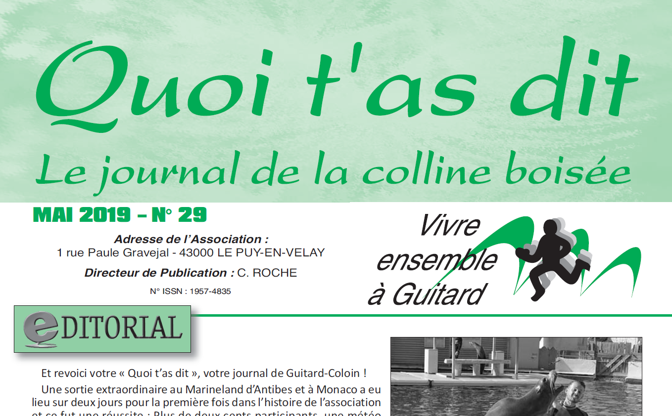 Numéro 29 - Novembre 2019