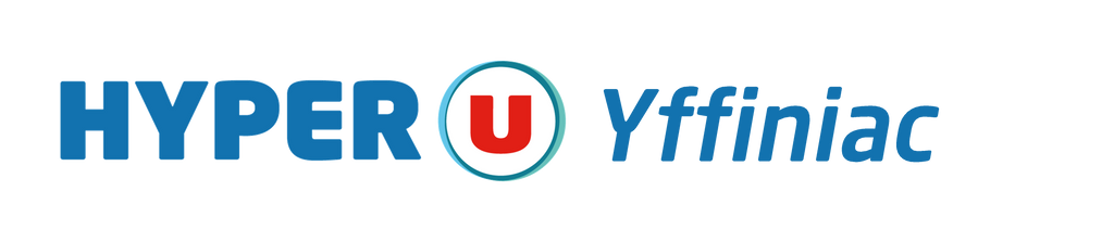 Logo hyper u yffiniac en bleu