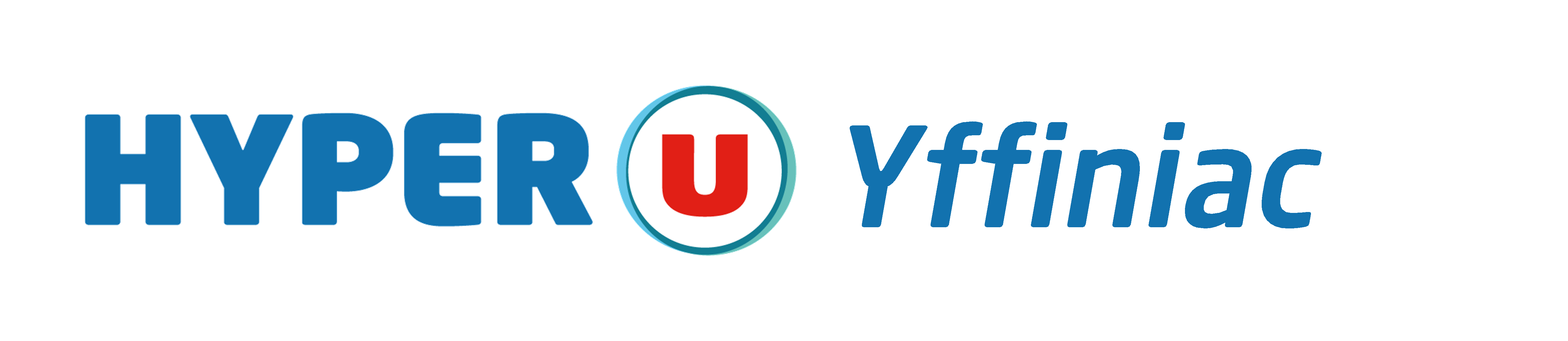 Logo hyper u yffiniac en bleu