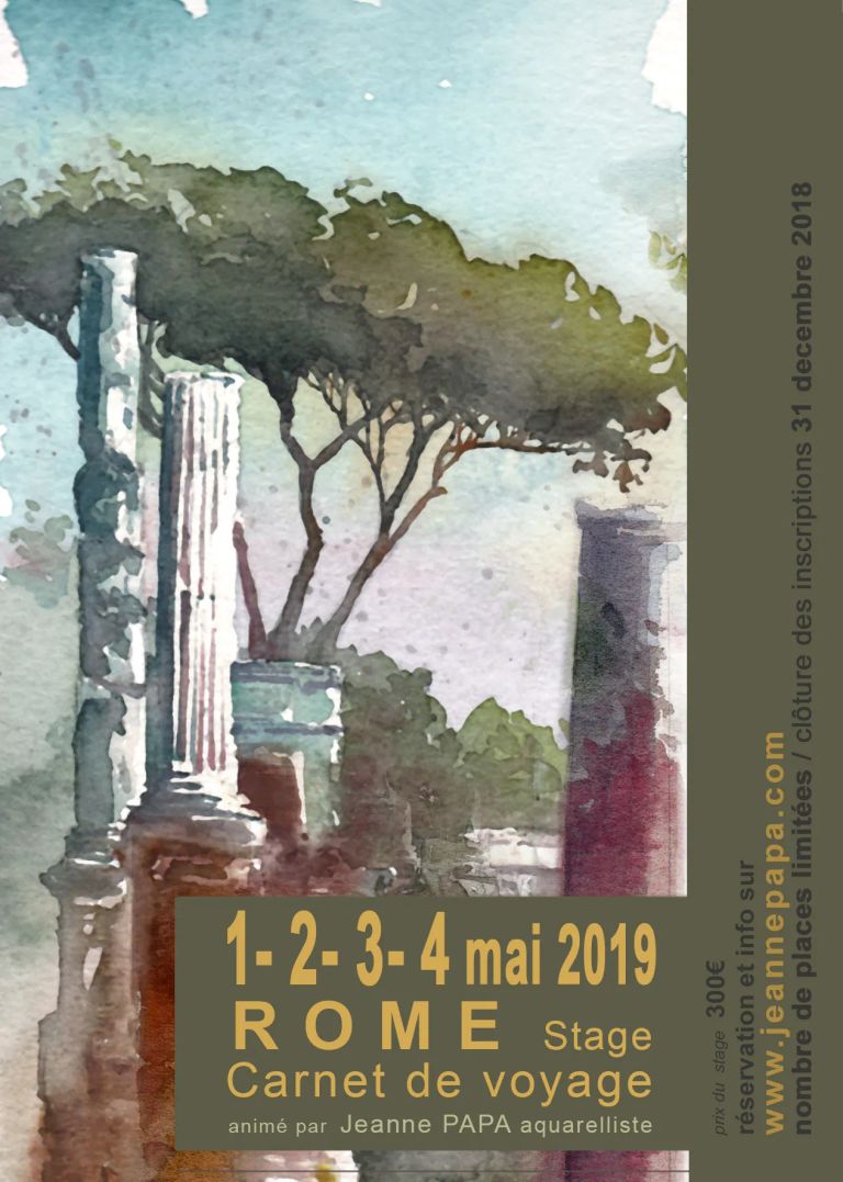 Stage carnet de voyage  roma 2019