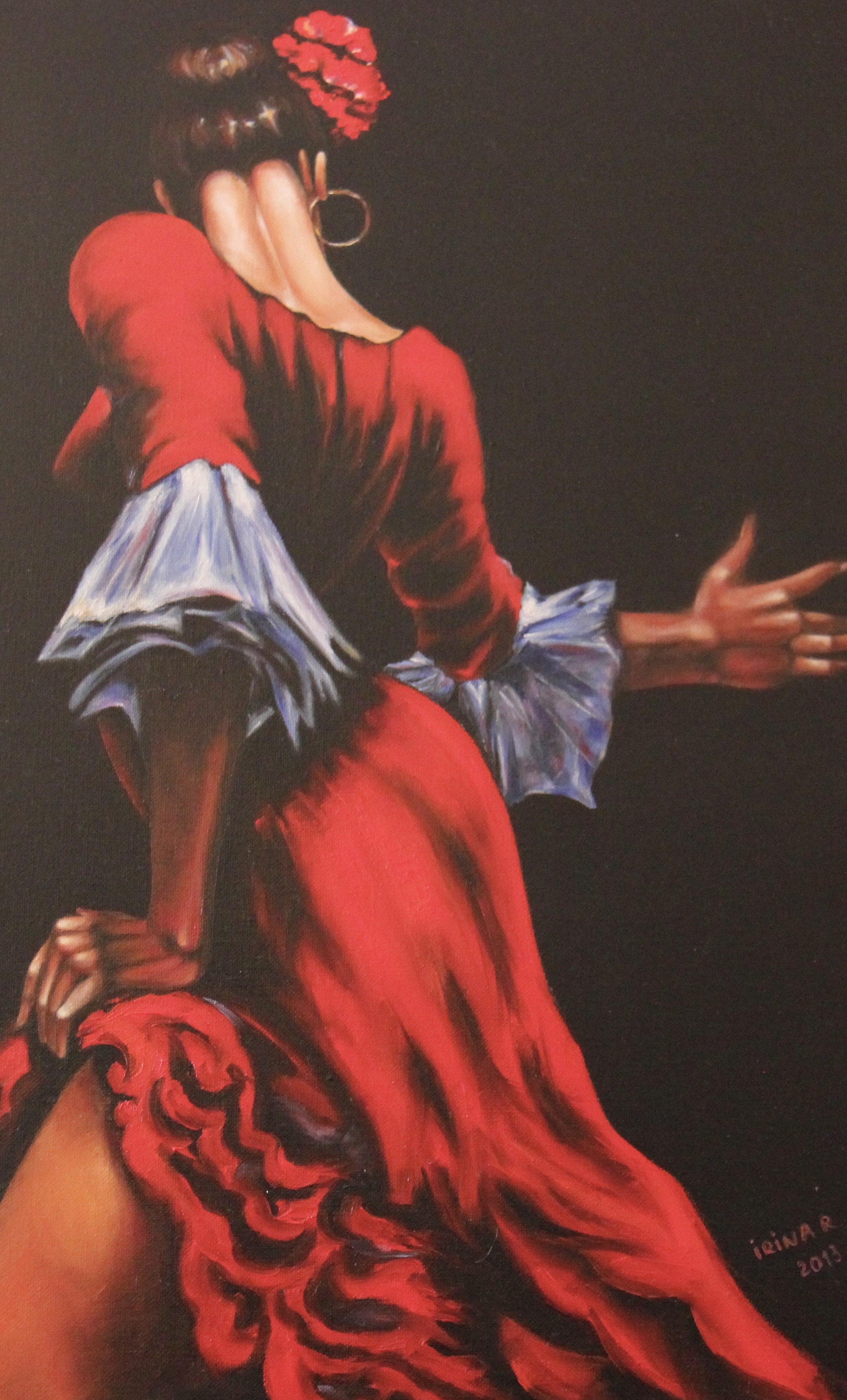 Flamenco2 peinture irinart