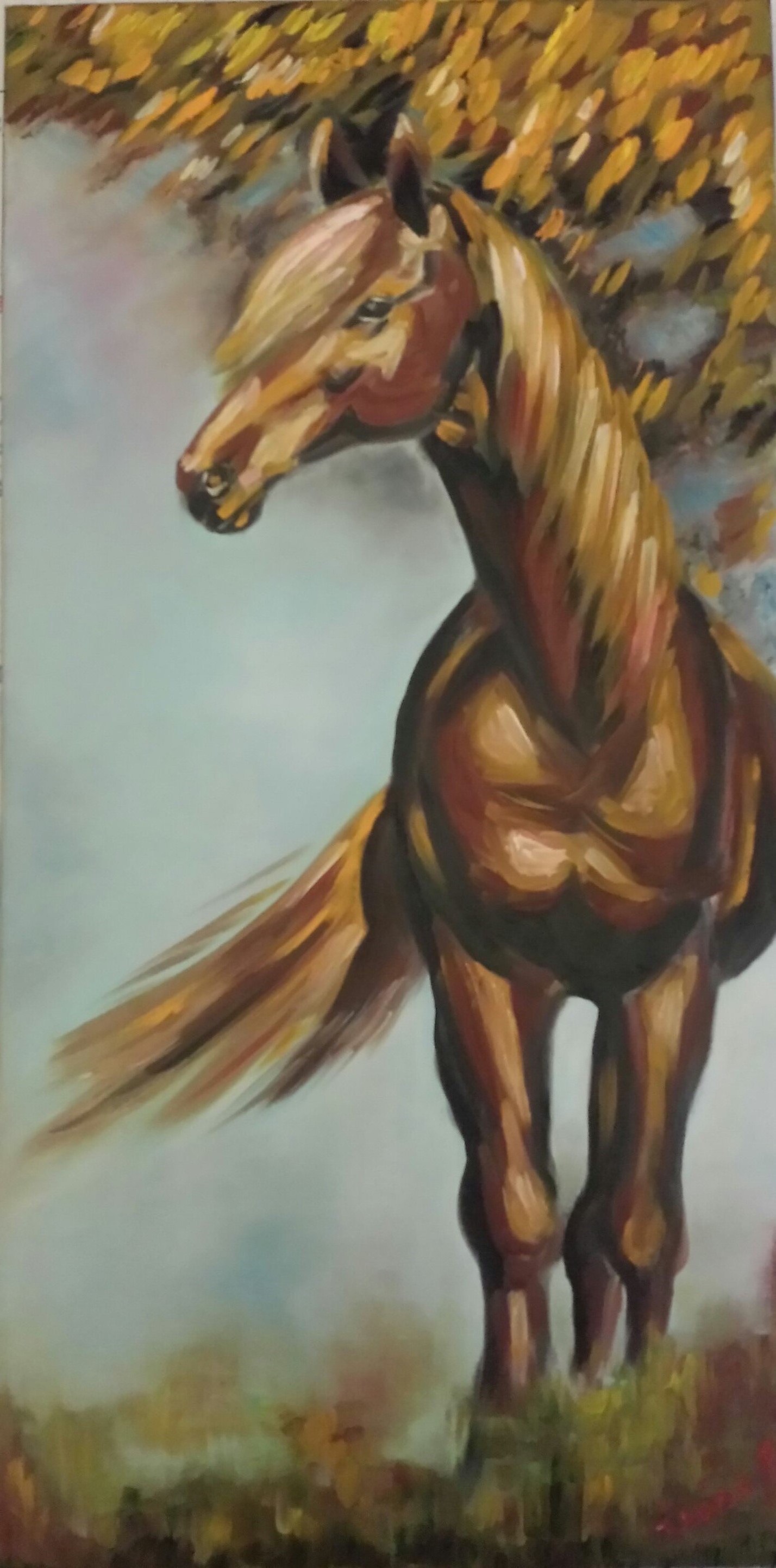 Cheval peinture irinart