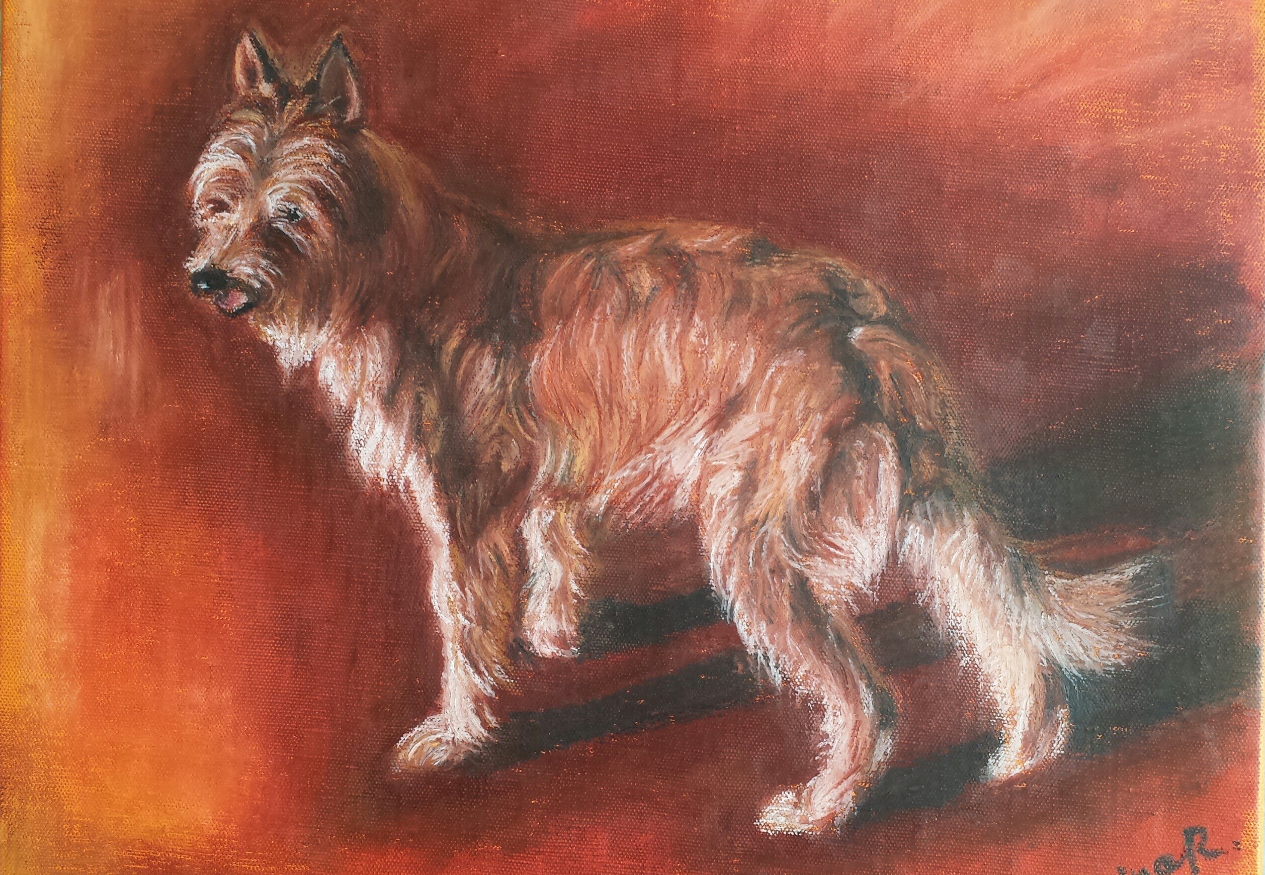 Chien vidocq peinture irinart