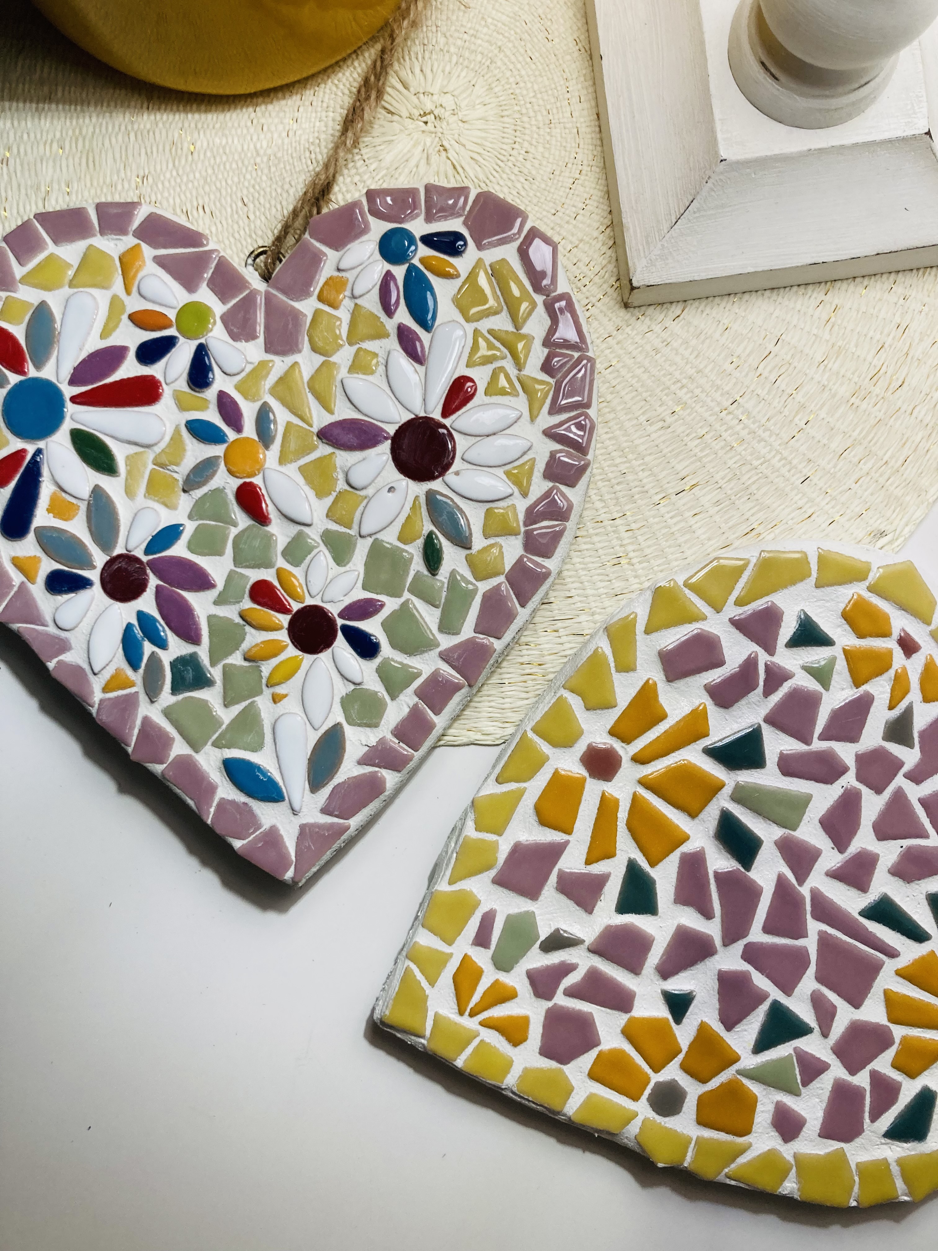 Coeurs mosaique irinart