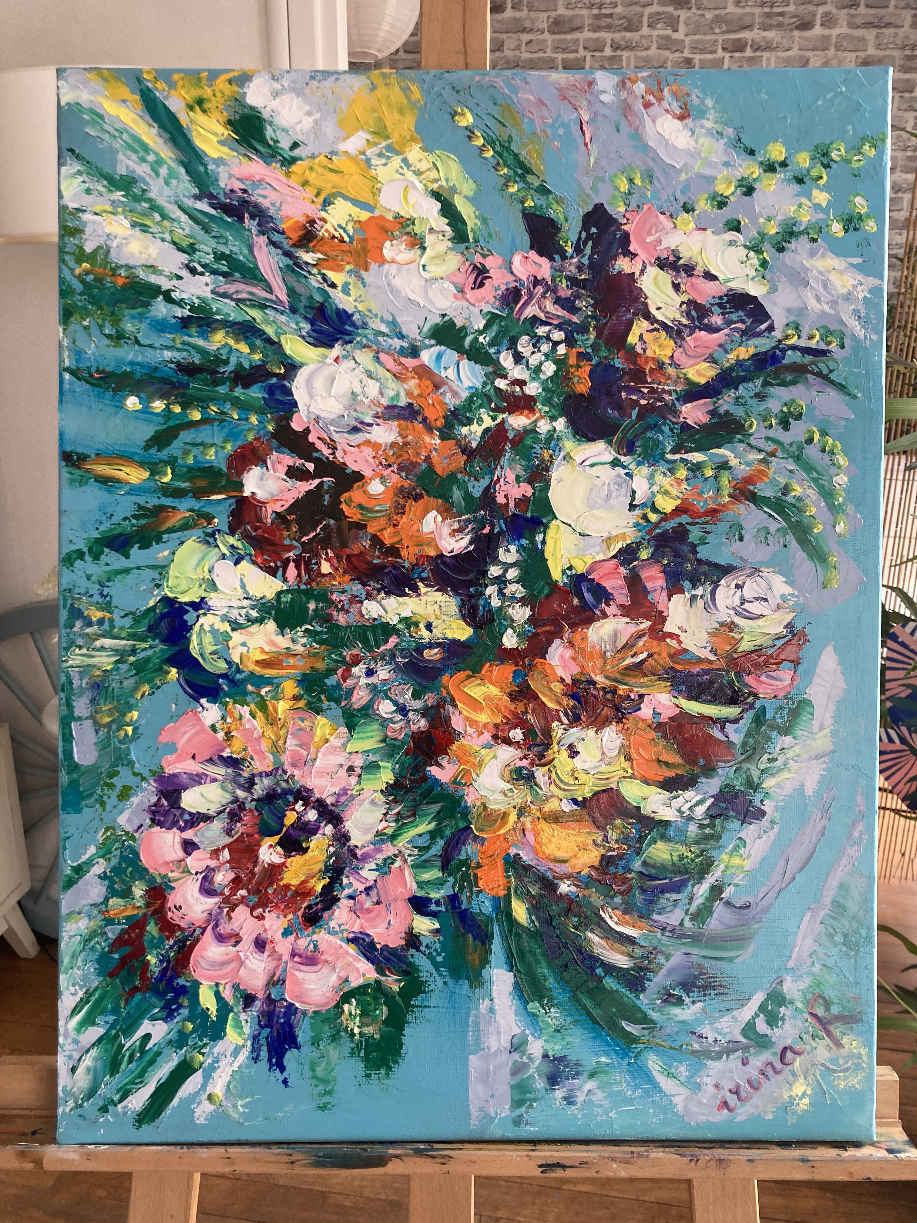 Delire floral peinture irinart