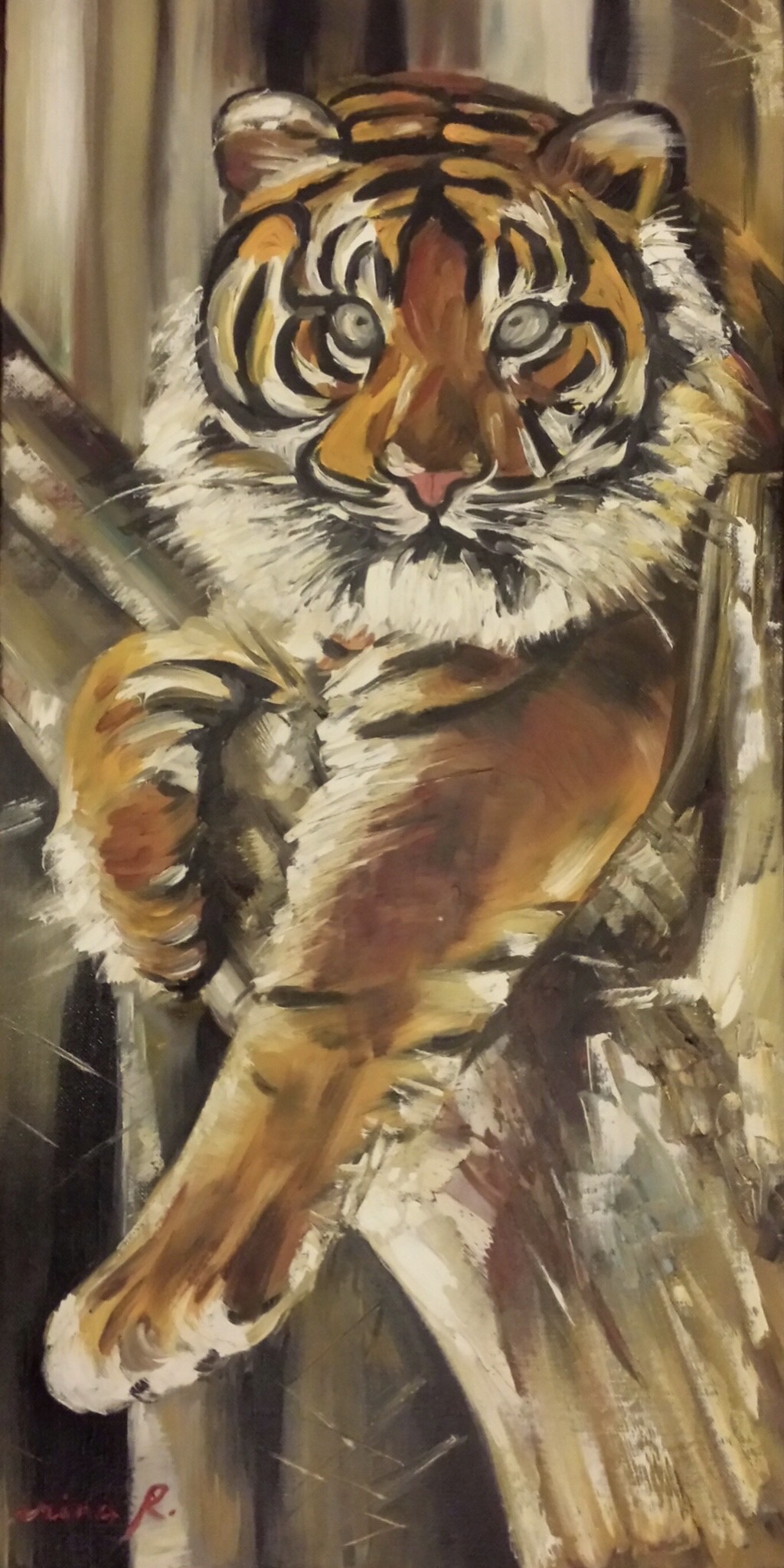 Tigre peinture irinart