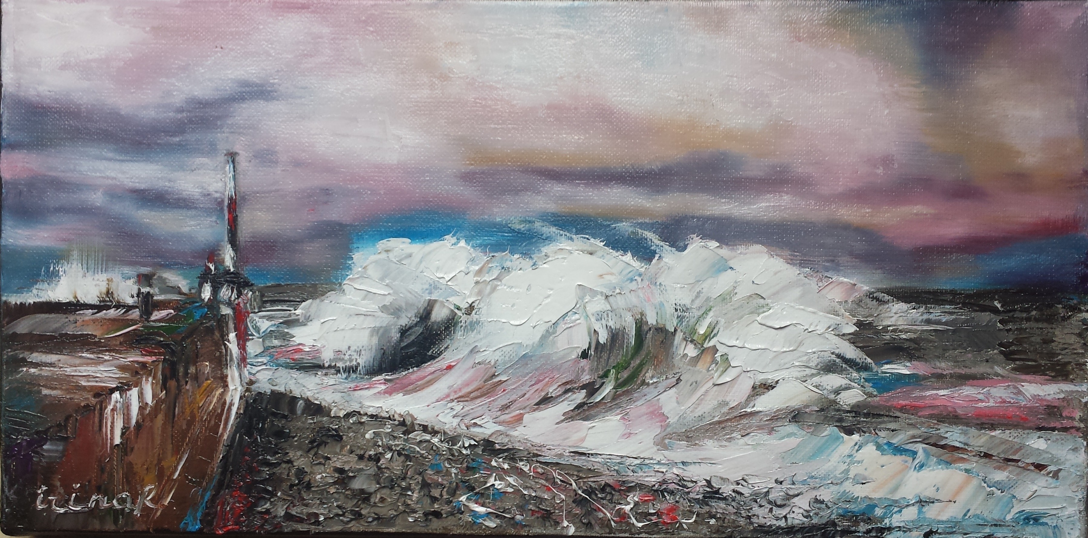 Vague peinture irinart