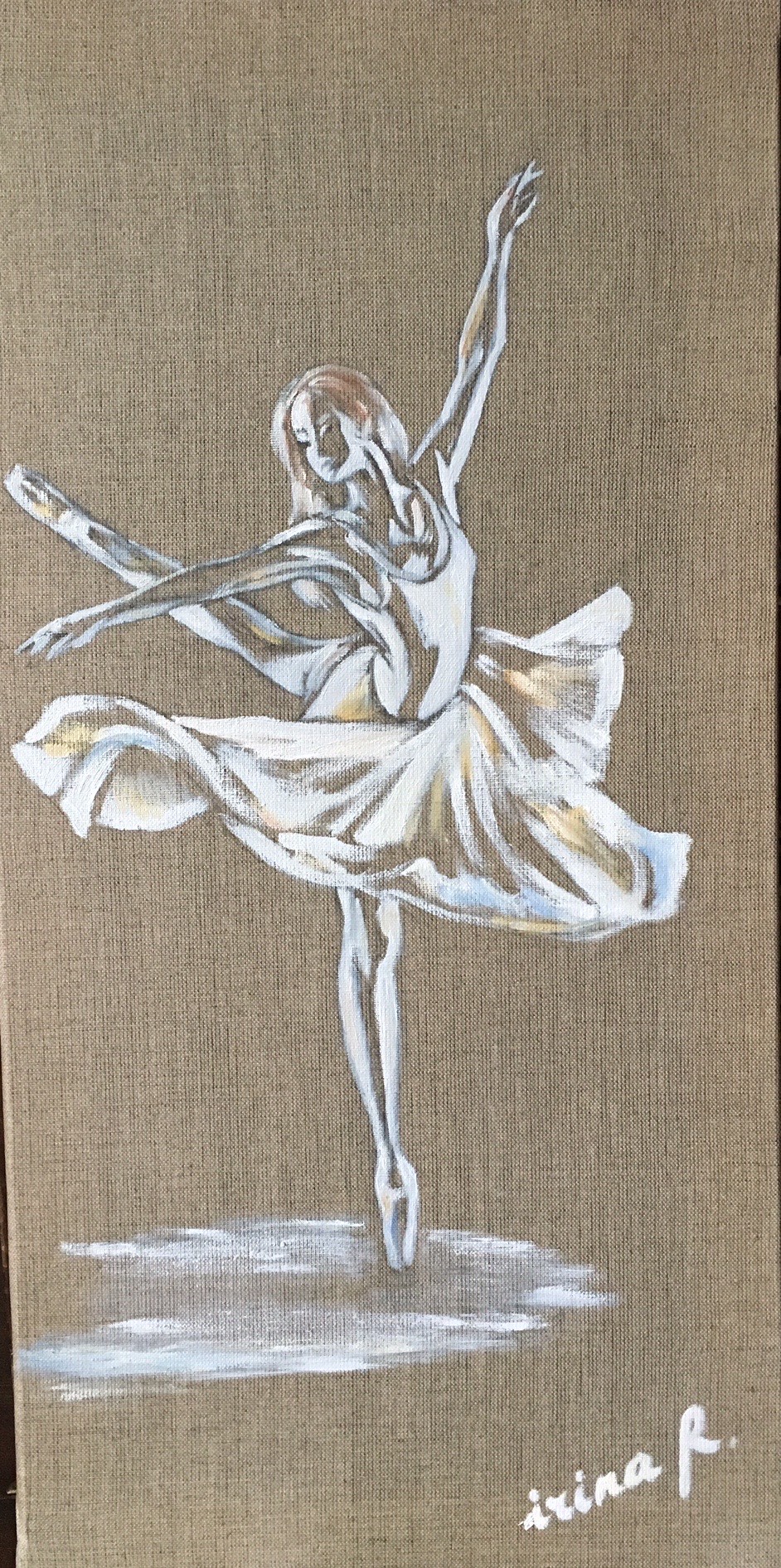 Danseuse classique peinture irinart