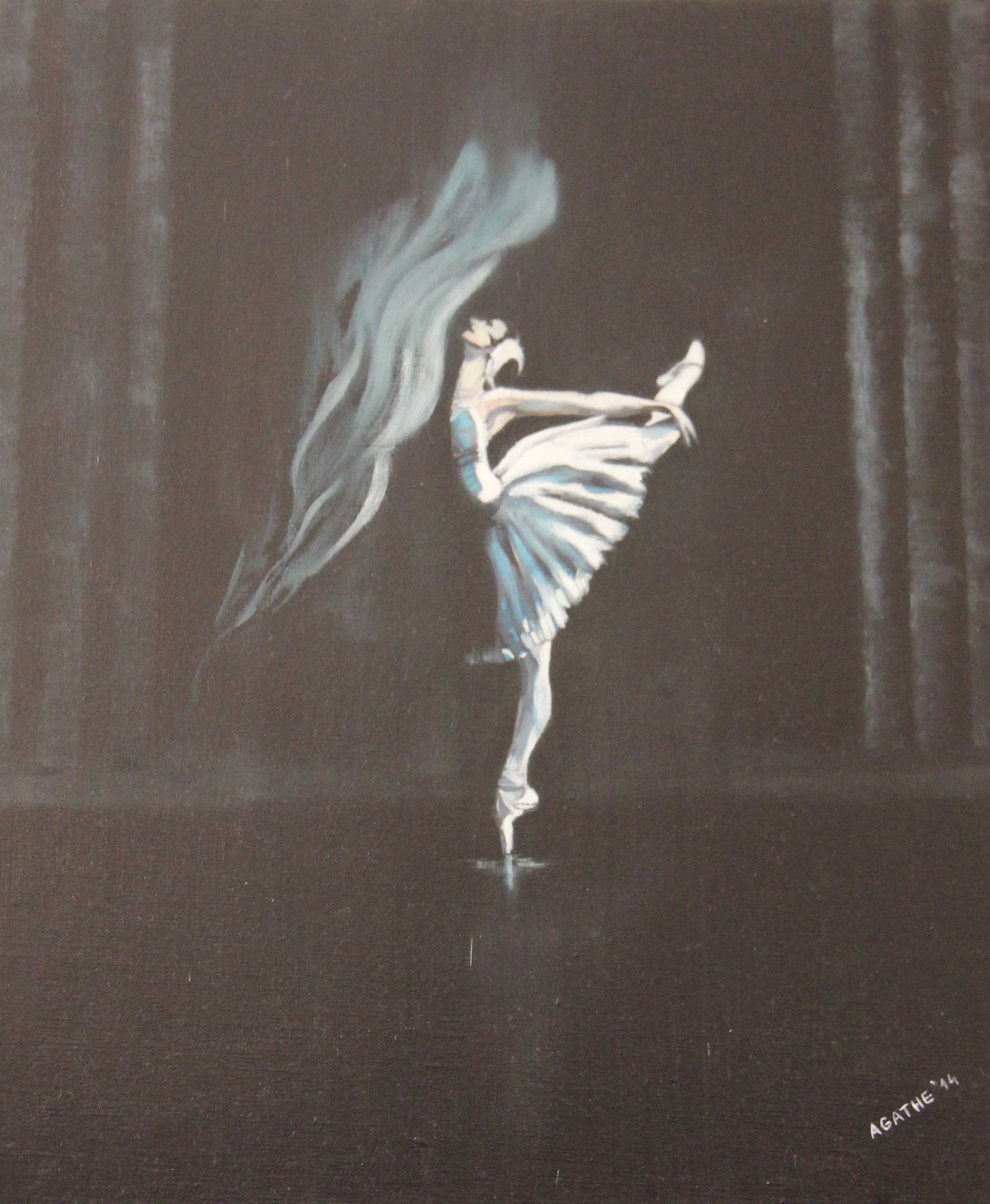 Danseuse etoile peinture agathe