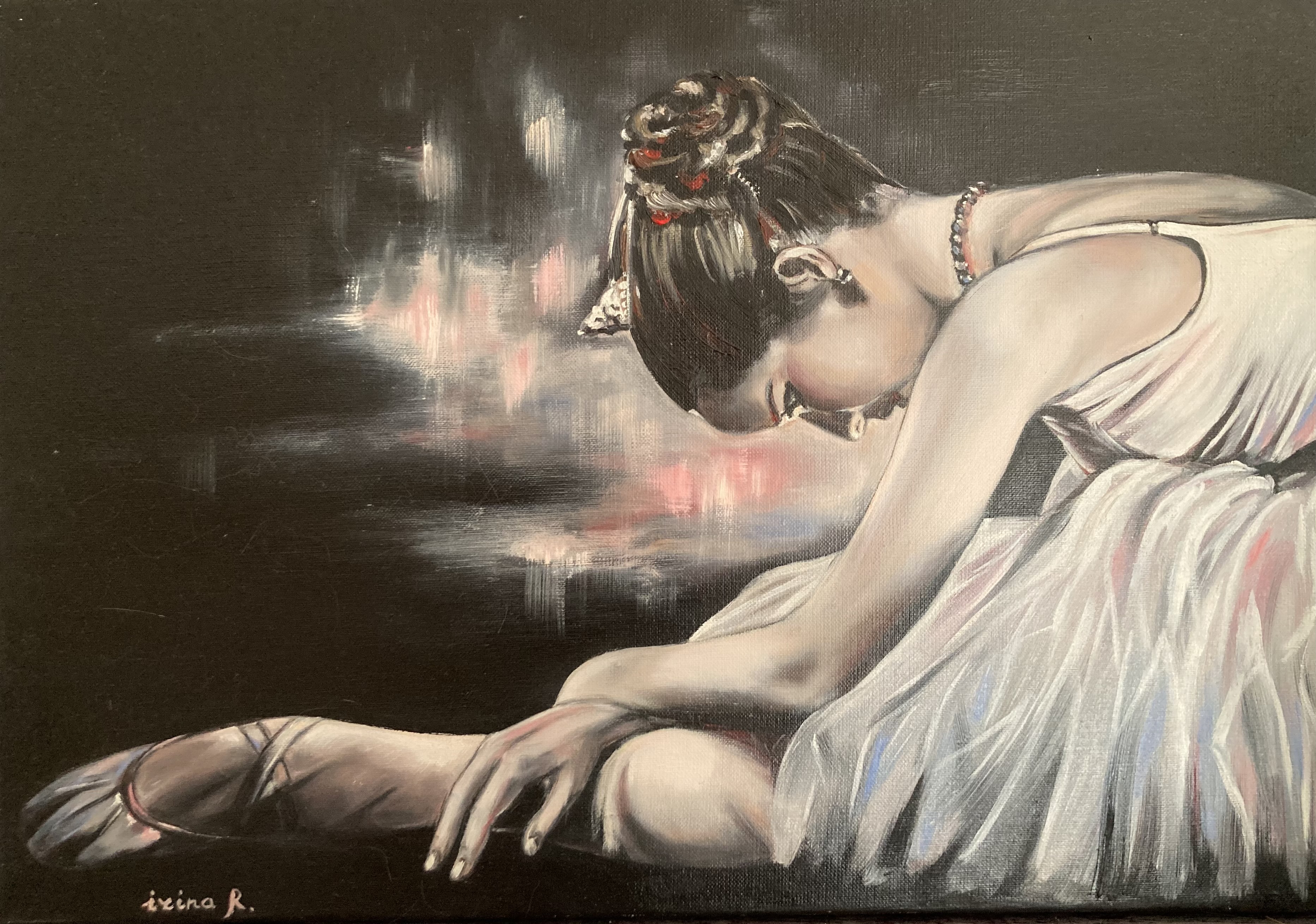 Petite danseuse peinture irinart