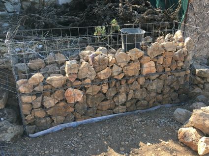 Gabion remplissage pierre