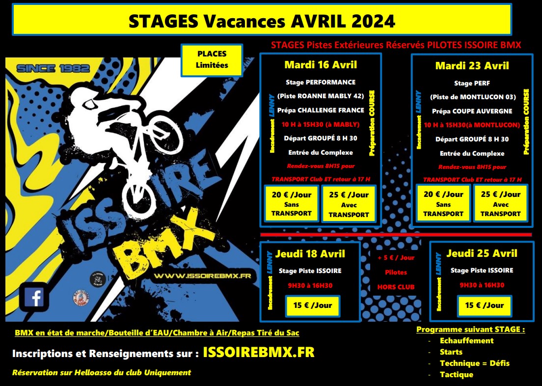 STAGES AVRIL