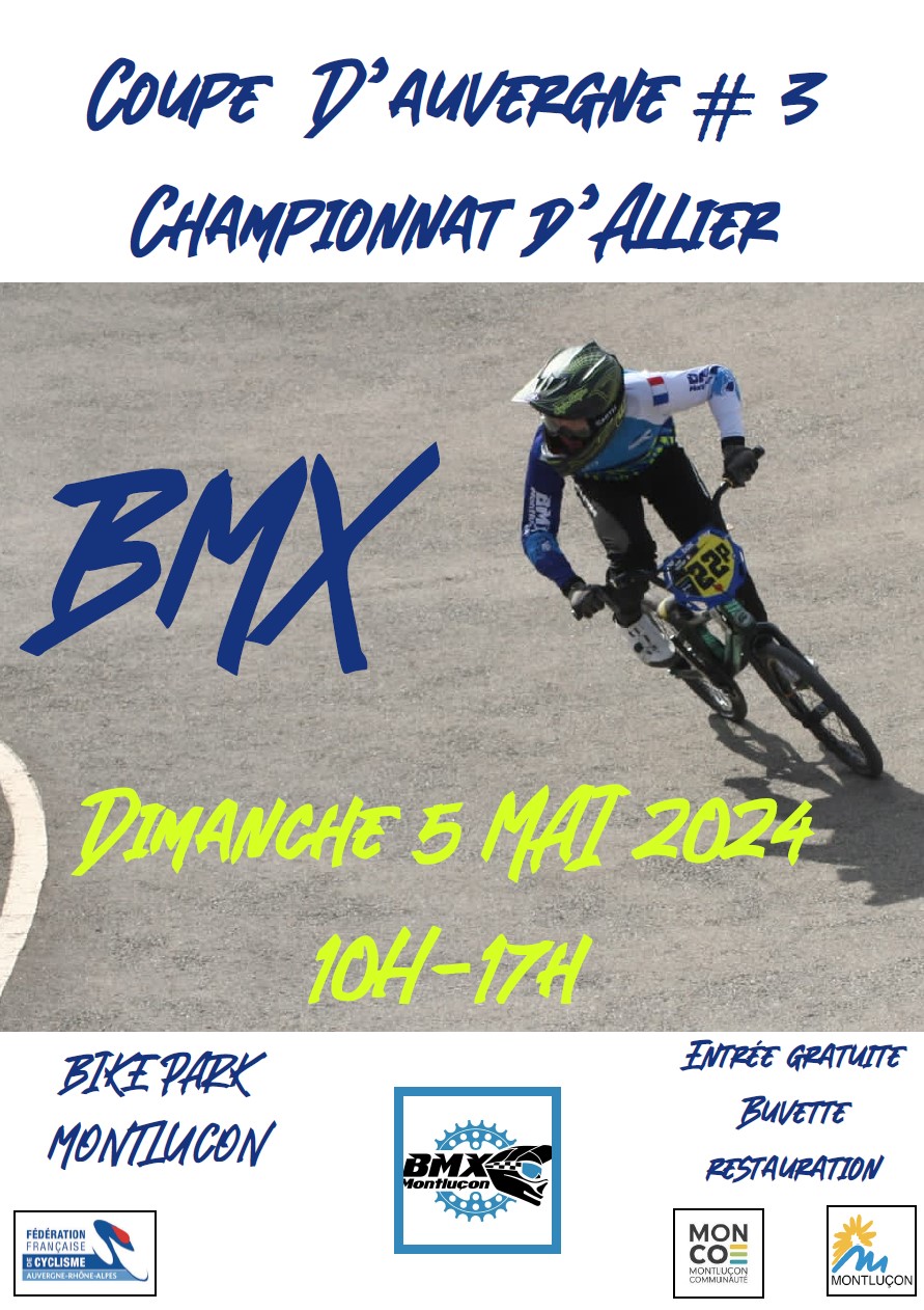 Invitation 3ème manche Coupe d'Auvergne MONTLUCON