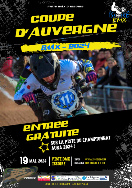 Invitation 4ème manche Coupe d'Auvergne ISSOIRE