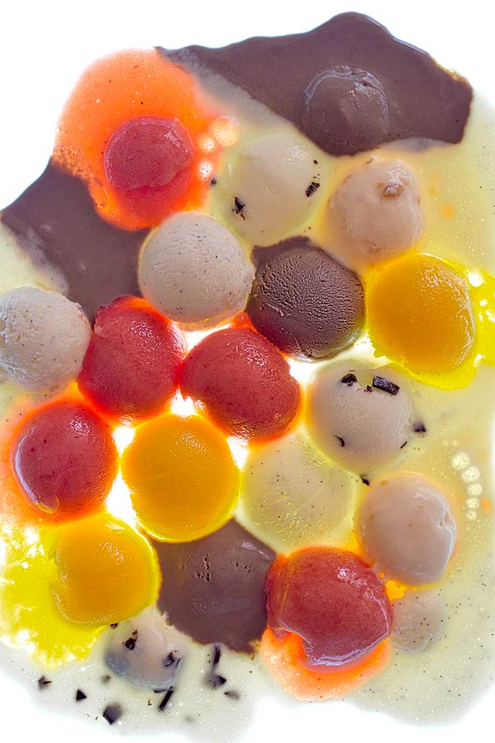 Glace mi fondue