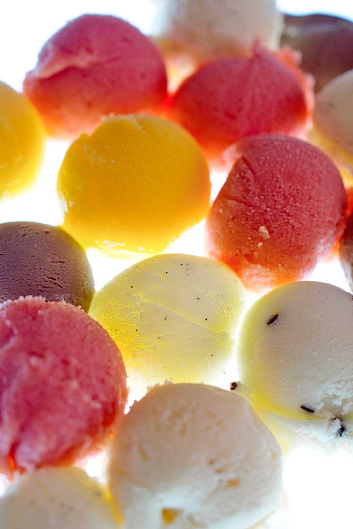 Glace boules