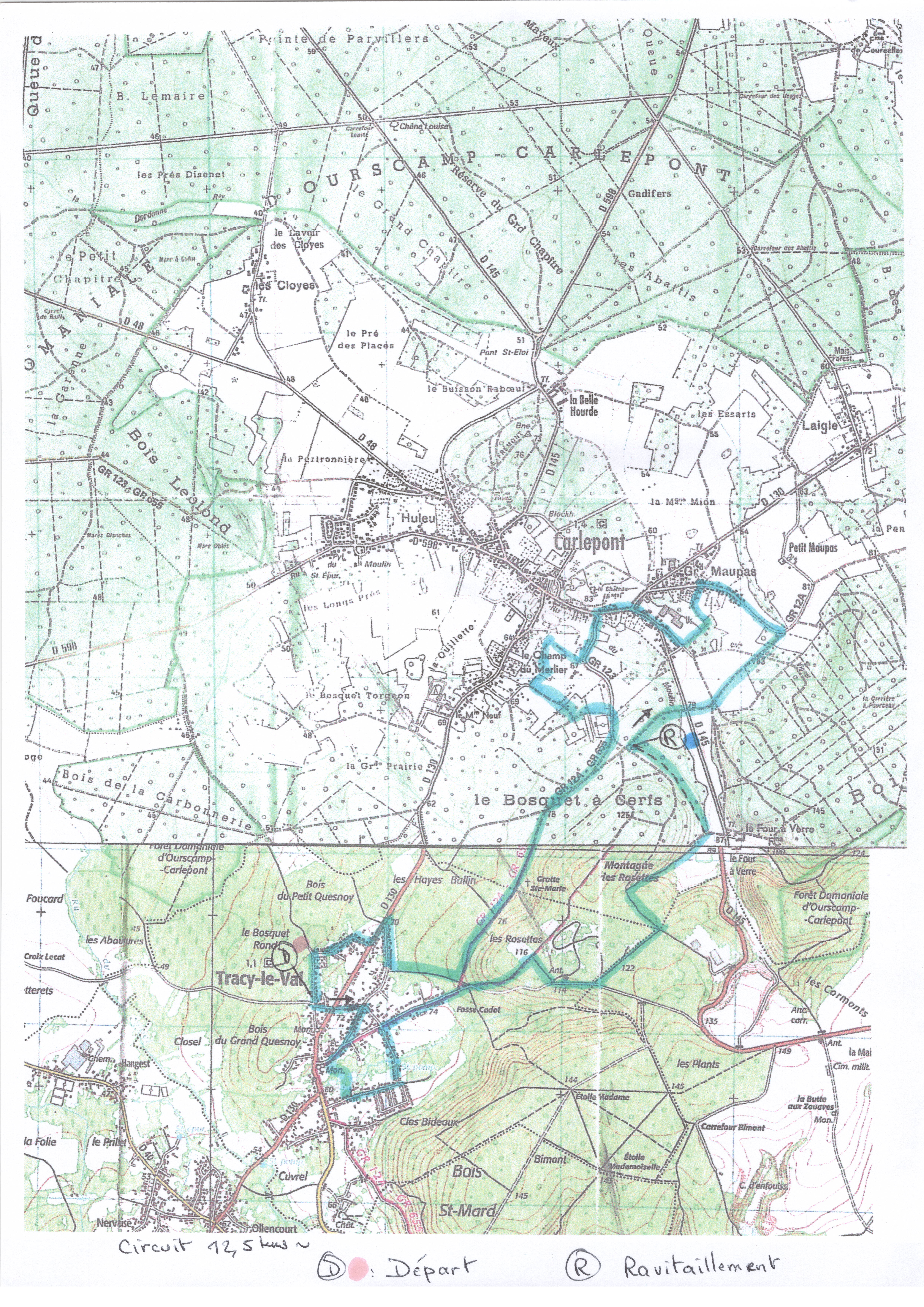 Parcours 12 5 km