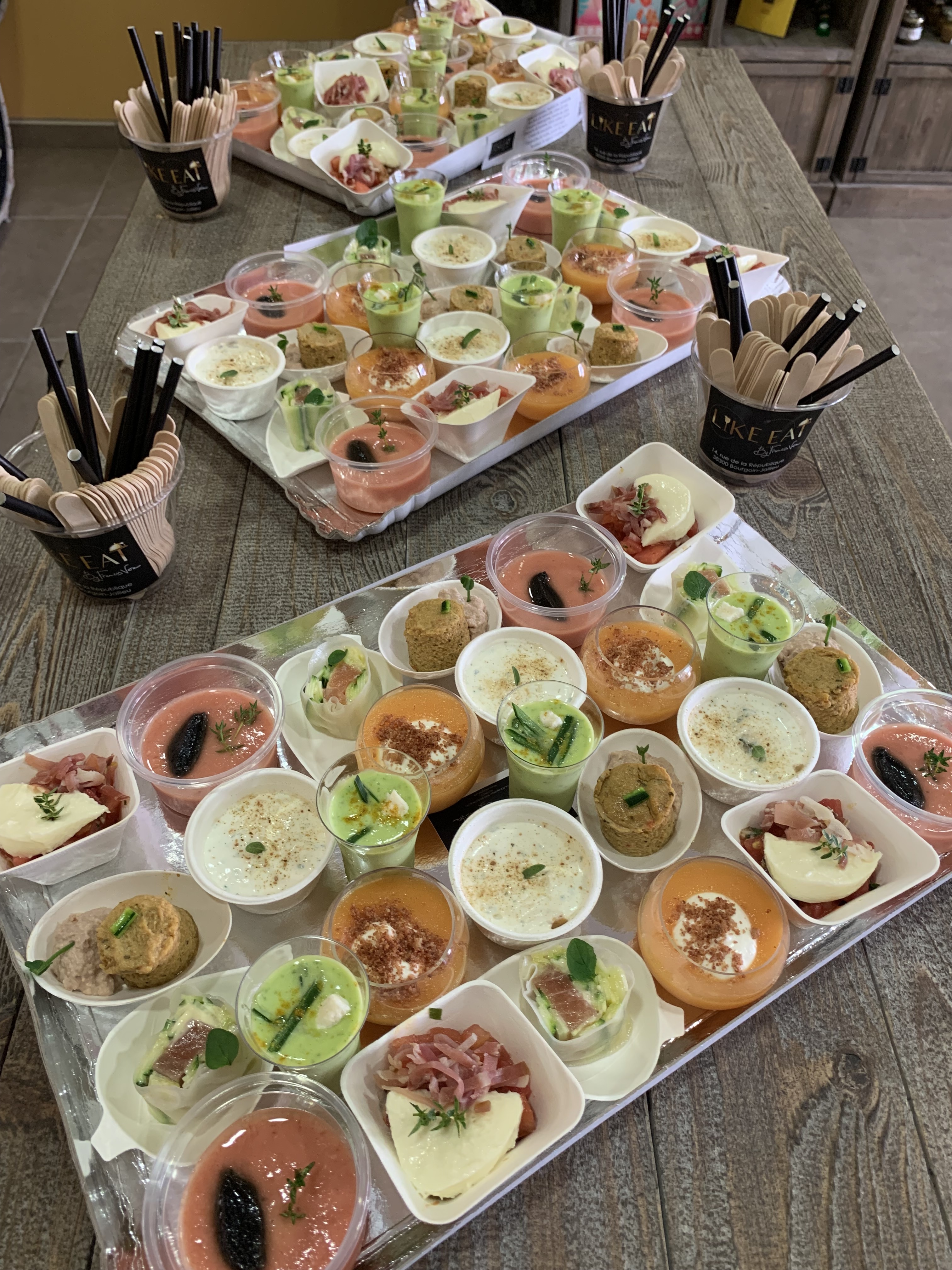 Like eat traiteur bourgoin jallieu apero buffet anniv cocktail dinatoire verrine burger plateau planche