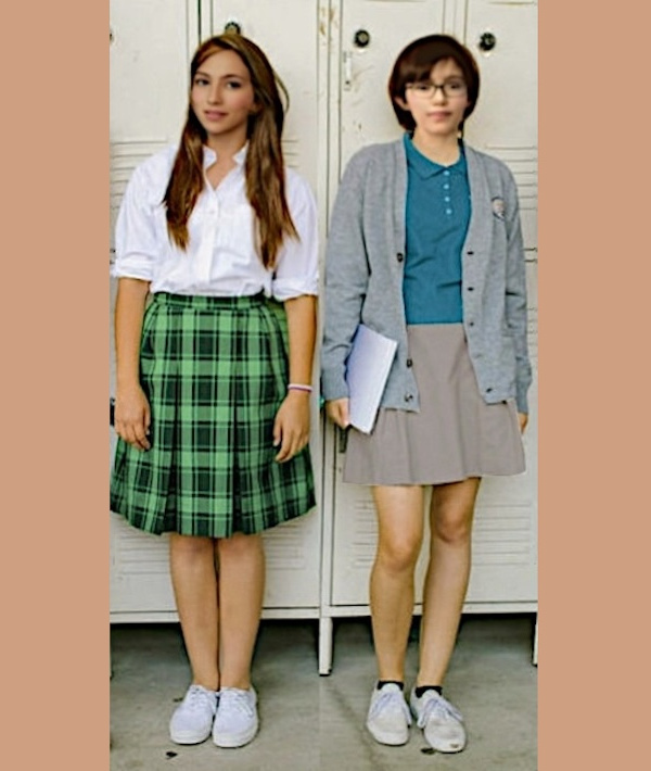 Cindy et Erin dans les vestiaires.
