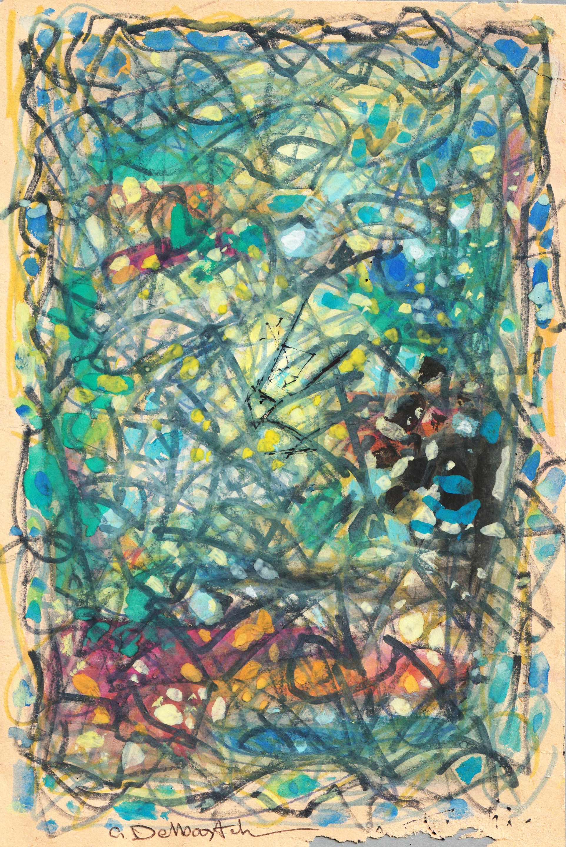 Delbasteh abstraction aquarelle 2013