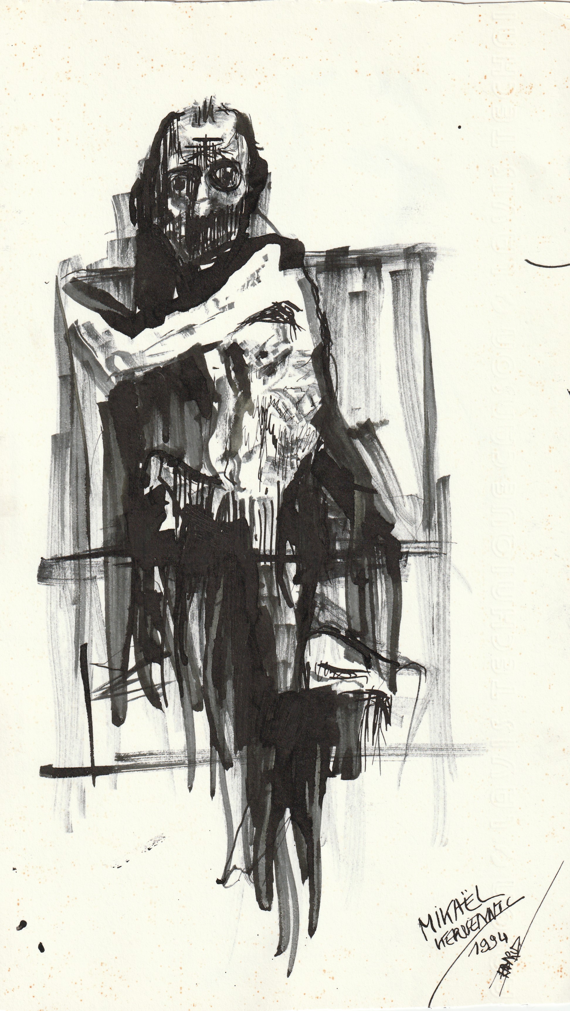 Dessin encre 1994 n 10