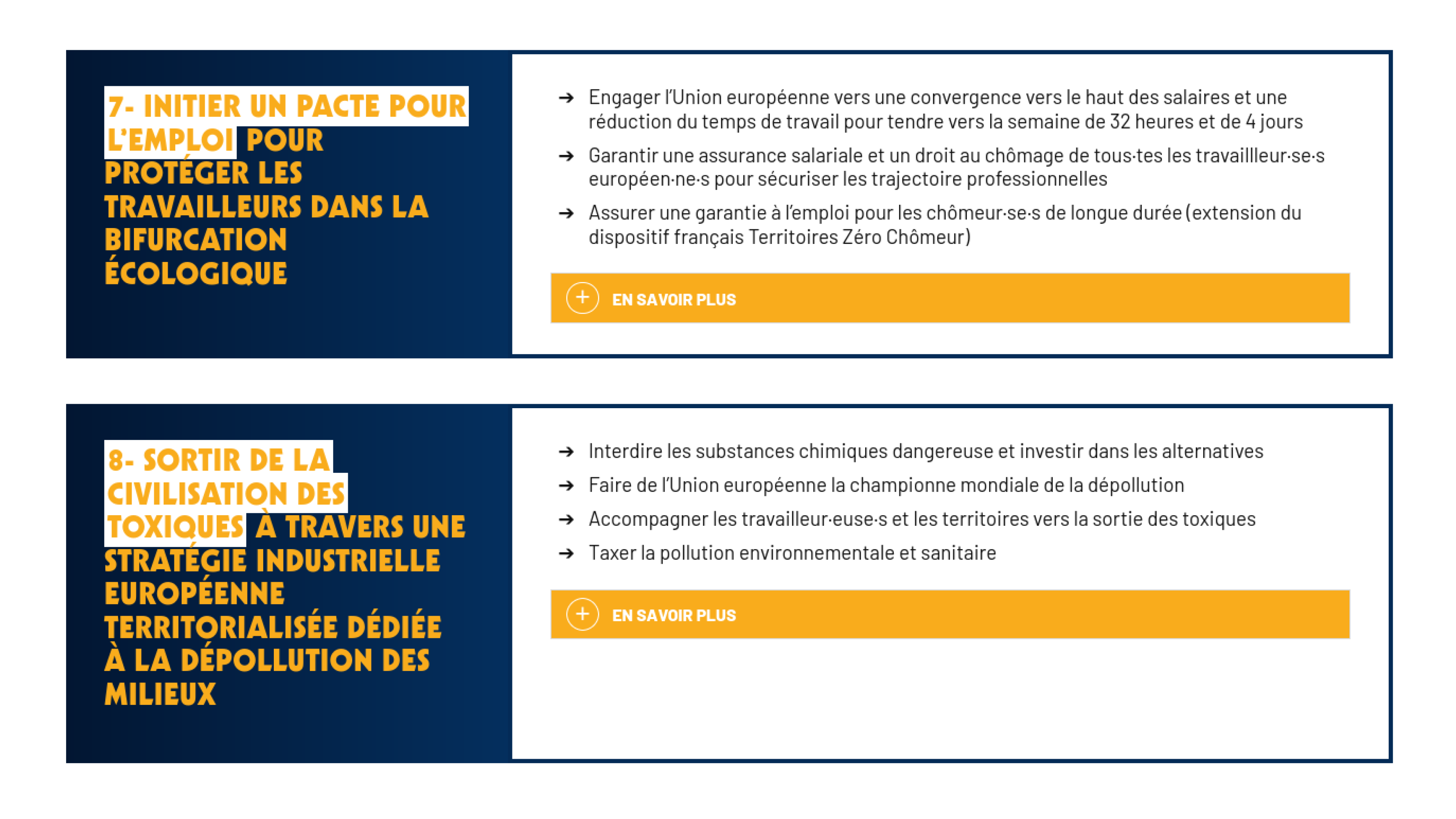 Les ecologistes 10 mesures programme europeennes 5