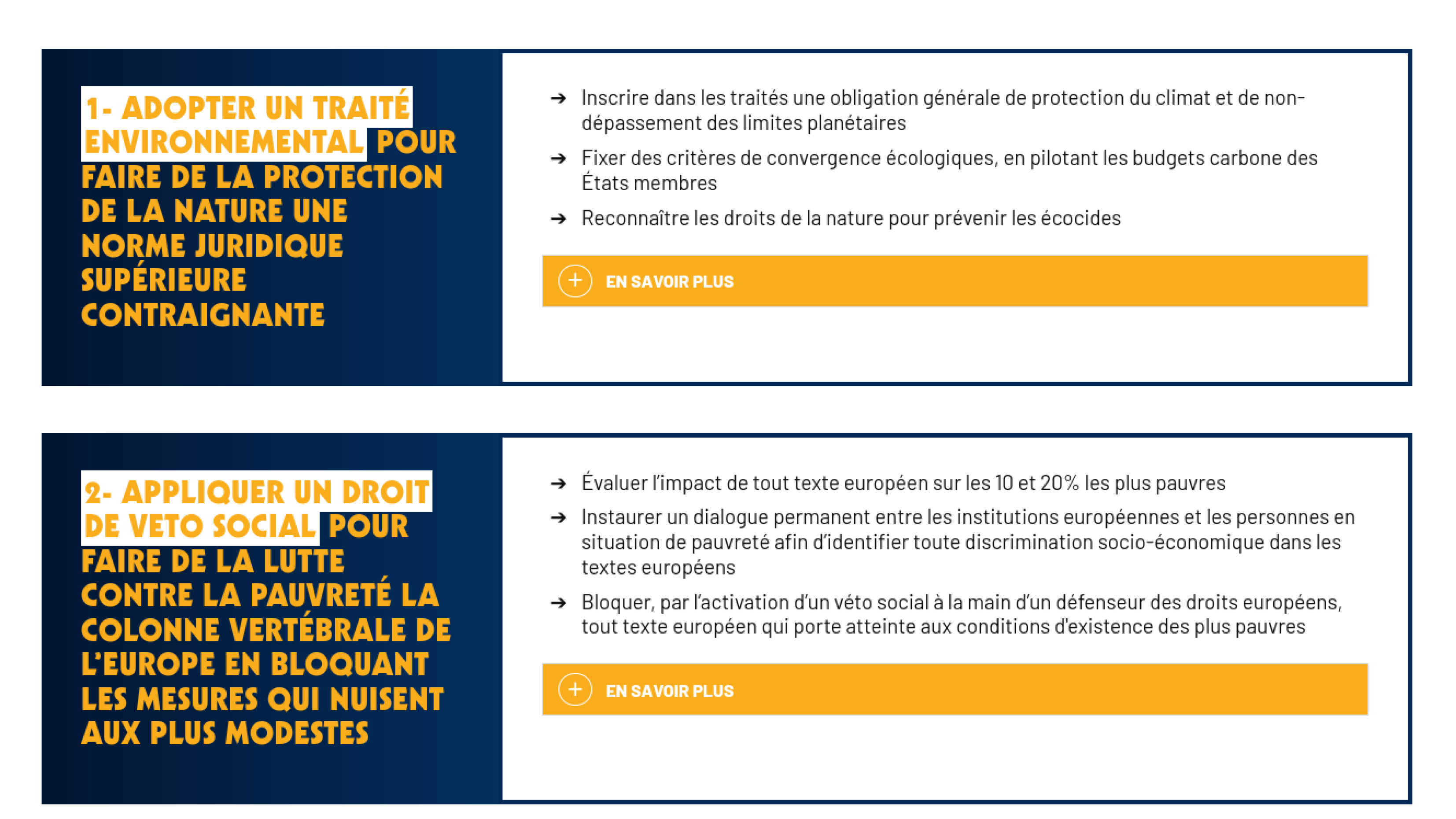 Les ecologistes 10 mesures programme europeennes 2