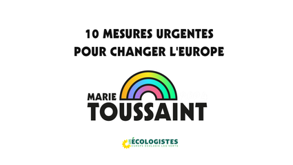 Les ecologistes 10 mesures programme europeennes 1