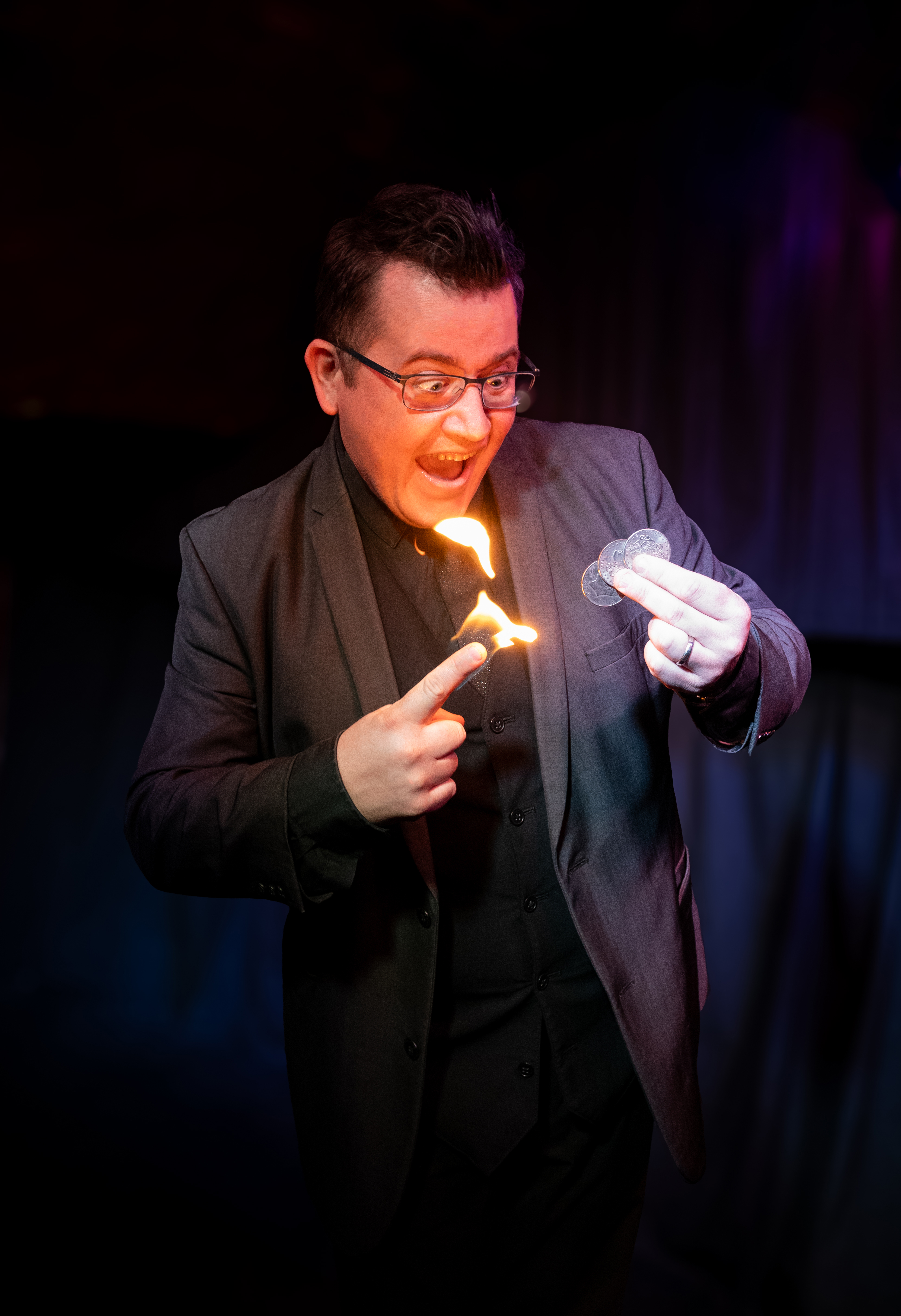 Pierrafeu magic coins magicien close up mariage magieimentaliste illusion macon