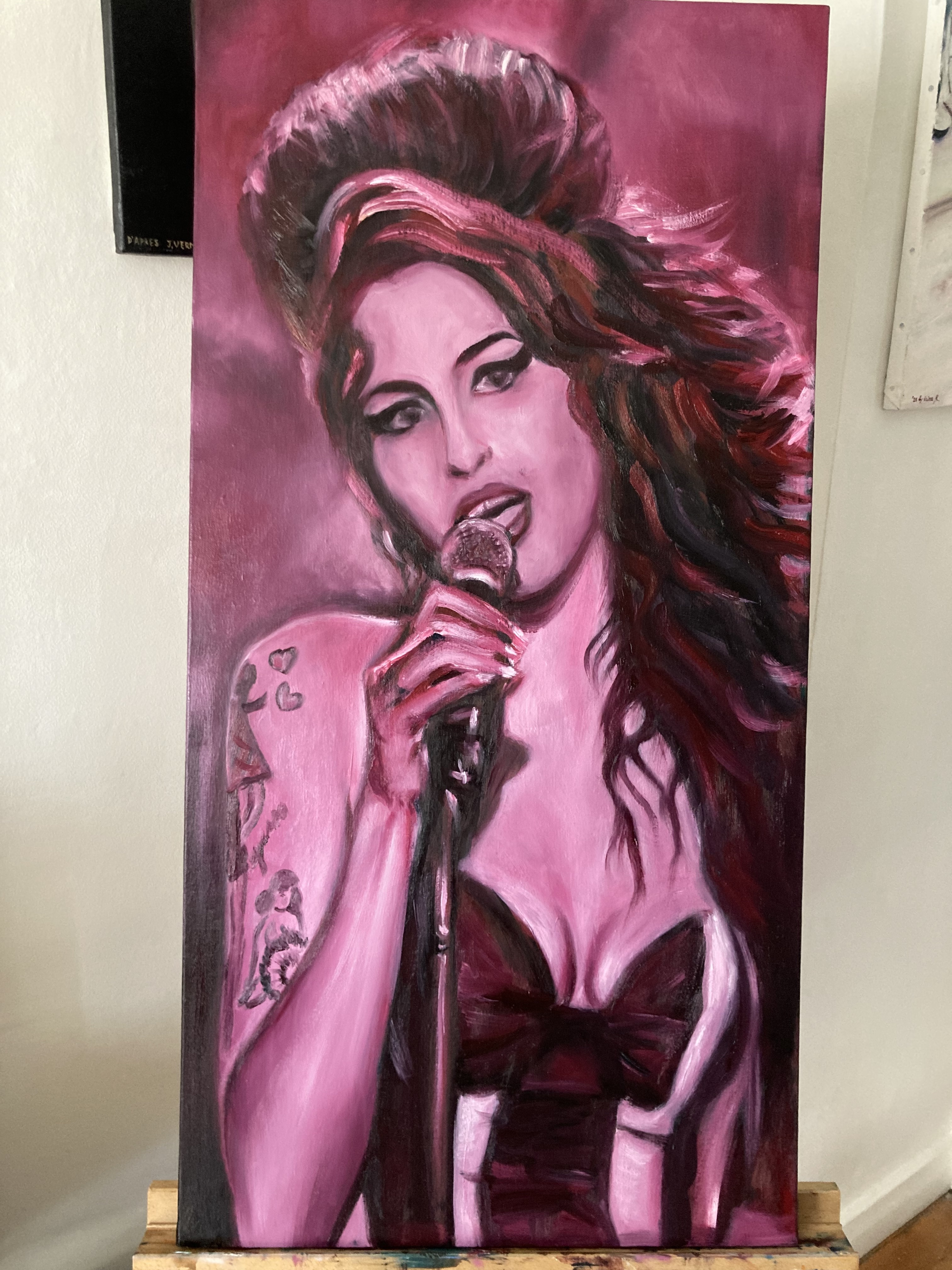 Amy esquisse portrait peinture irinart