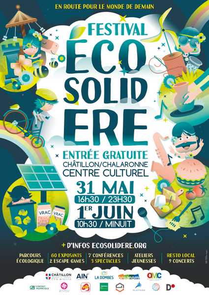 Festival Eco Solid'ère 31 mai et 1er juin - Chatillon sur Chalaronne