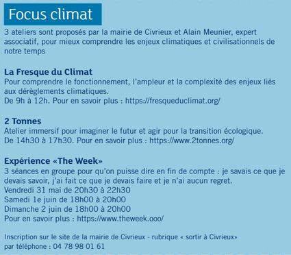Focus Climat à Civrieux