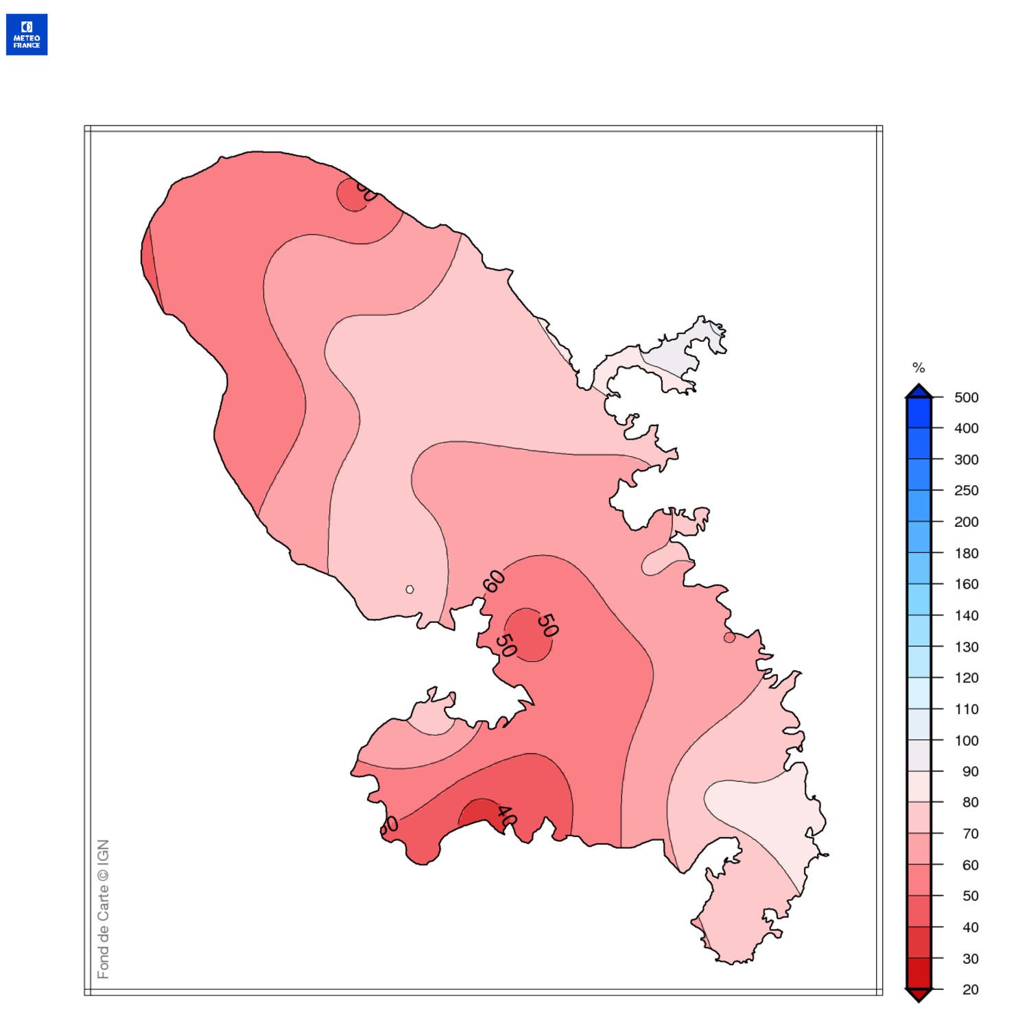 Deficit hydrique Mque fev-avril-2024